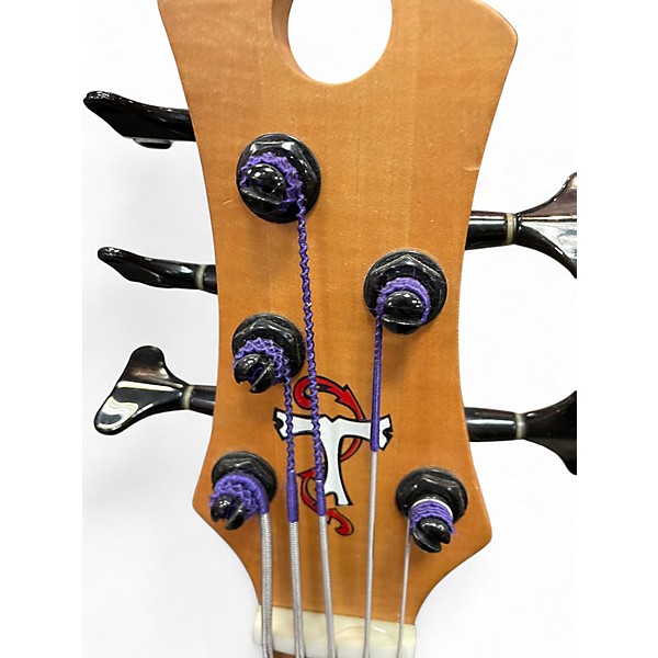 Used Tobias Renegade 5 String Blue Electric Bass Guitar