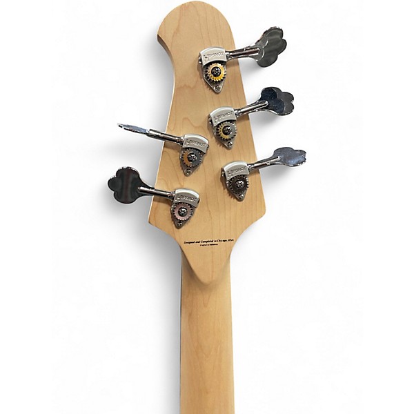 Used Lakland 55-02 Custom Skyline Series 5 String Black Sparkle Electric Bass Guitar