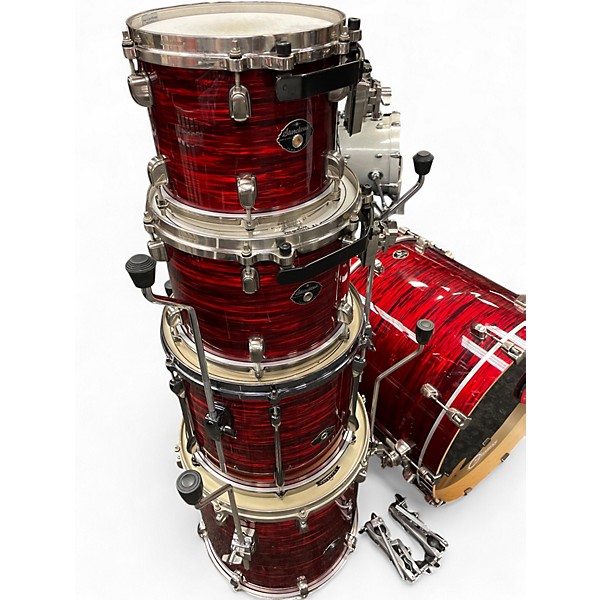 Used TAMA 5 Piece Starclassic Performer Red Silk Drum Kit