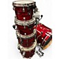 Used TAMA 5 Piece Starclassic Performer Red Silk Drum Kit