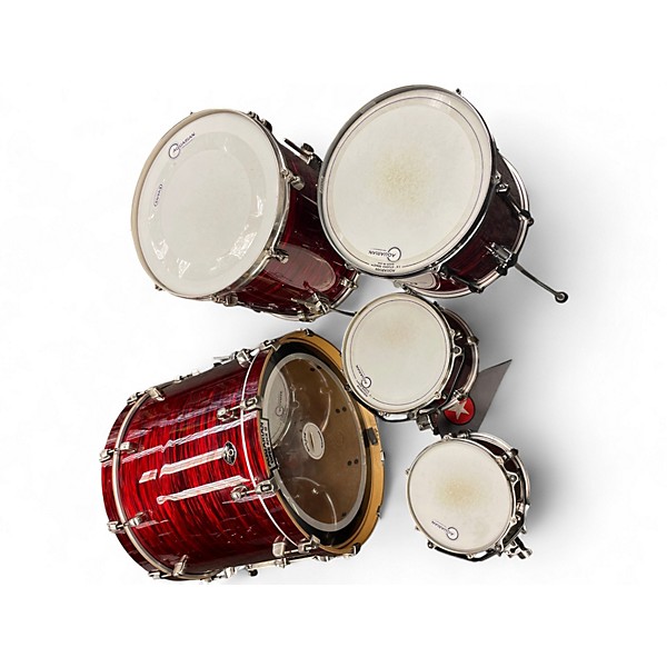 Used TAMA 5 Piece Starclassic Performer Red Silk Drum Kit