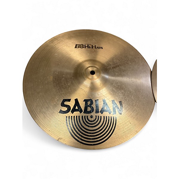 Used SABIAN 14in B8 Hi Hat Pair Cymbal