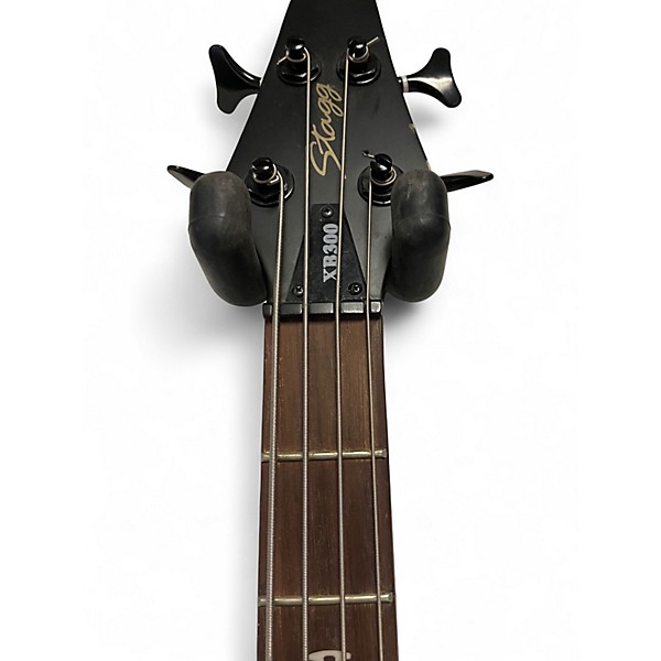 Used Stagg XB300 Flat Black Electric Bass Guitar