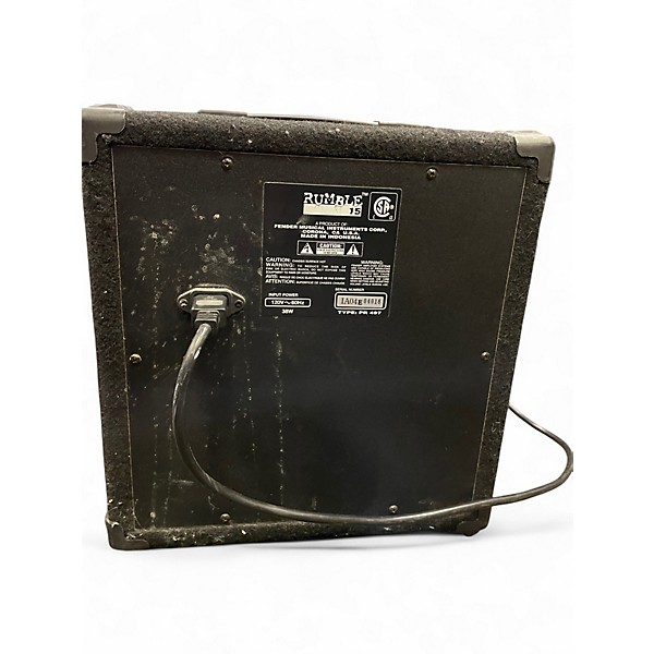 Used Fender Rumble 15 15W 1X8 Bass Combo Amp