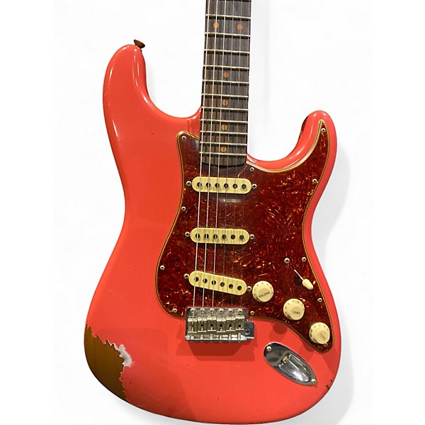 Used 2019 Fender Custom Shop LTD 60 Stratocaster Heavy Relic Fiesta Red Solid Body Electric Guitar