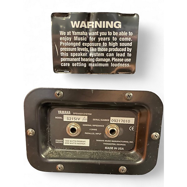 Used Yamaha S214IV Unpowered Speaker