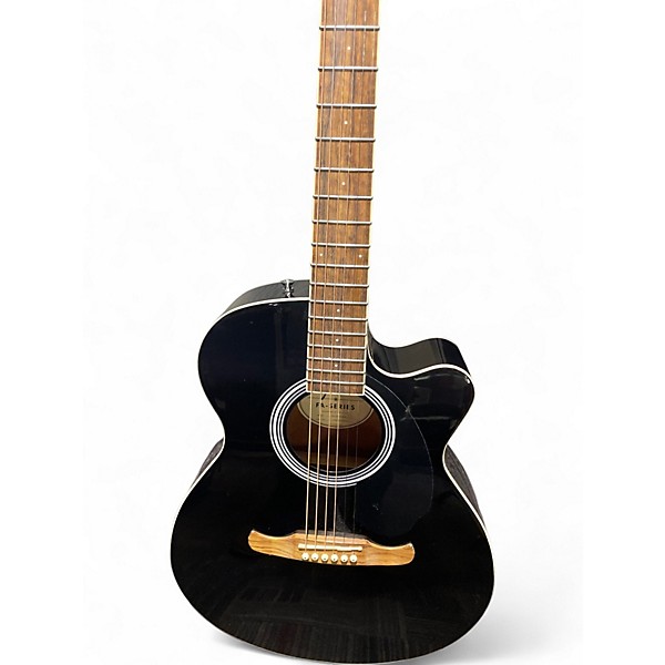 Used Fender FA135CE Concert Black Acoustic Electric Guitar