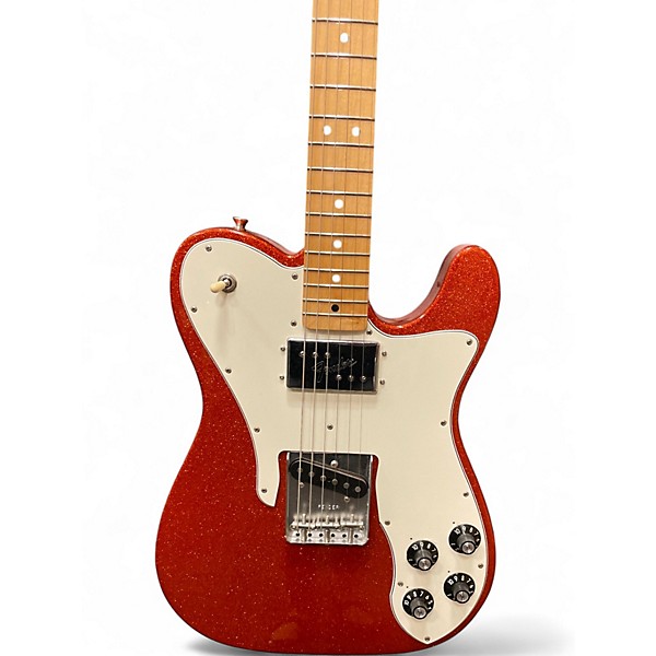 Used 2018 Fender Telecaster Custom Candy Apple Red Metallic Solid Body Electric Guitar