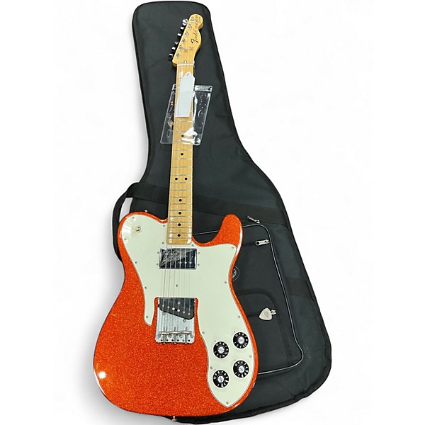 Used 2018 Fender Telecaster Custom Candy Apple Red Metallic Solid Body Electric Guitar