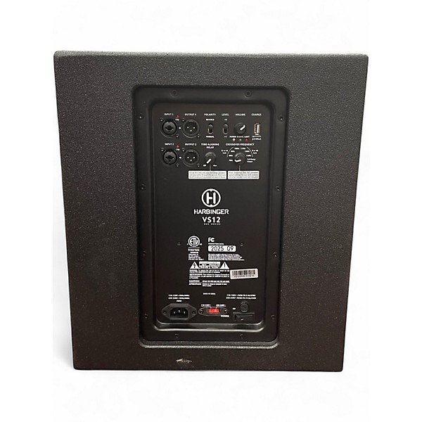 Used Harbinger VARI VS12 12" COMPACT SUBWOOFER Powered Subwoofer