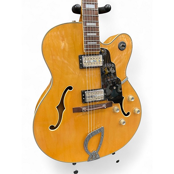 Used DeArmond X155 Natural Hollow Body Electric Guitar