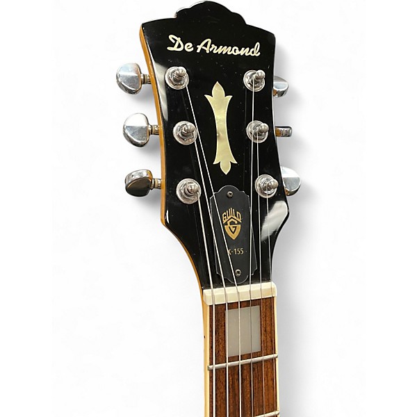 Used DeArmond X155 Natural Hollow Body Electric Guitar