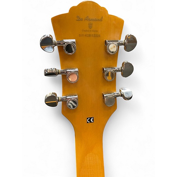 Used DeArmond X155 Natural Hollow Body Electric Guitar