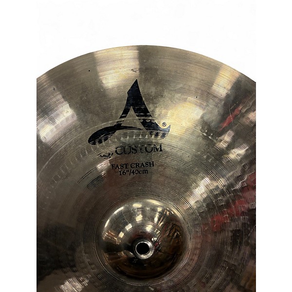 Used Zildjian 16in A Custom Fast Crash Cymbal