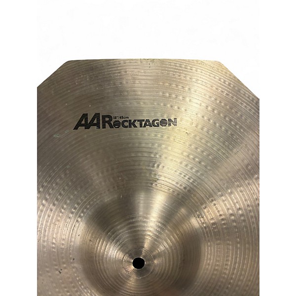 Used SABIAN 18in AA Rocktagon Crash Brilliant Cymbal