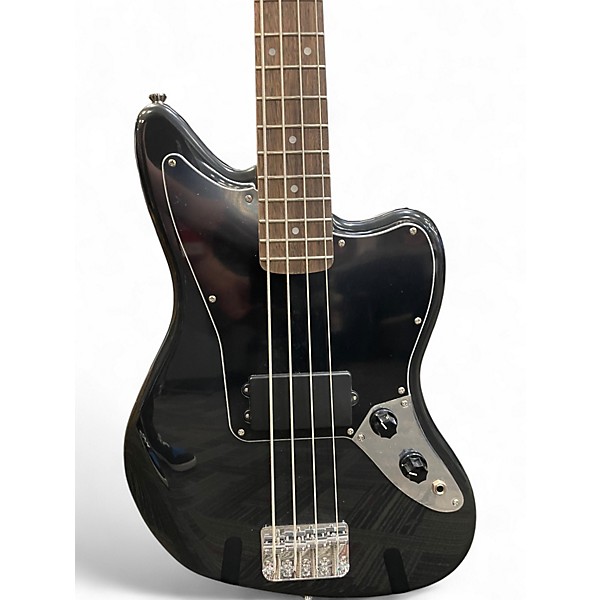 Used Squier Affinity Jaguar Charcoal Frost Metallic Electric Bass Guitar