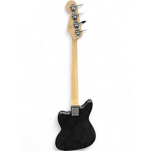 Used Squier Affinity Jaguar Charcoal Frost Metallic Electric Bass Guitar