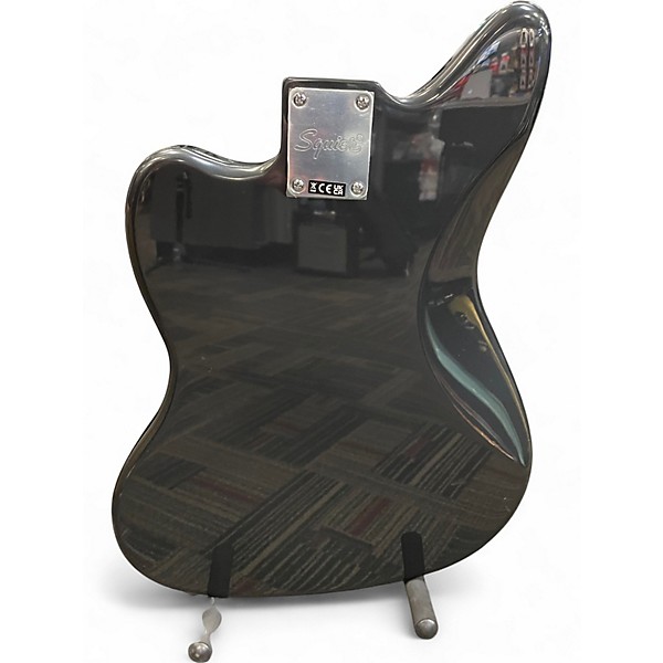 Used Squier Affinity Jaguar Charcoal Frost Metallic Electric Bass Guitar