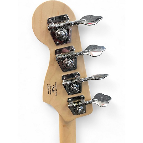 Used Squier Affinity Jaguar Charcoal Frost Metallic Electric Bass Guitar