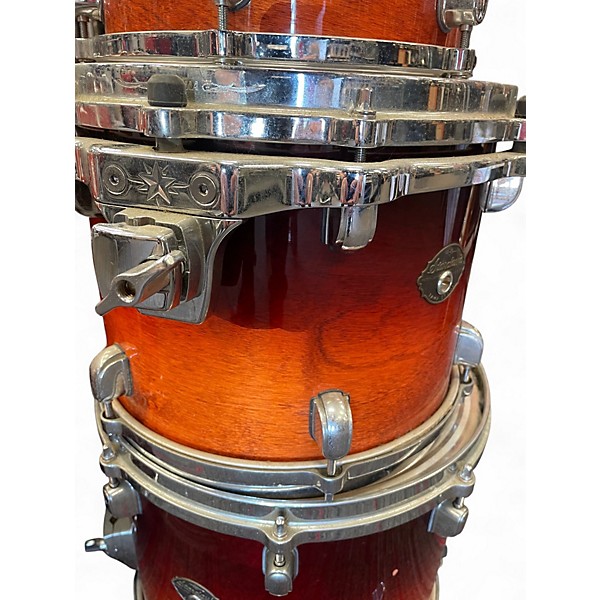 Used TAMA 5 Piece Starclassic red burst Drum Kit