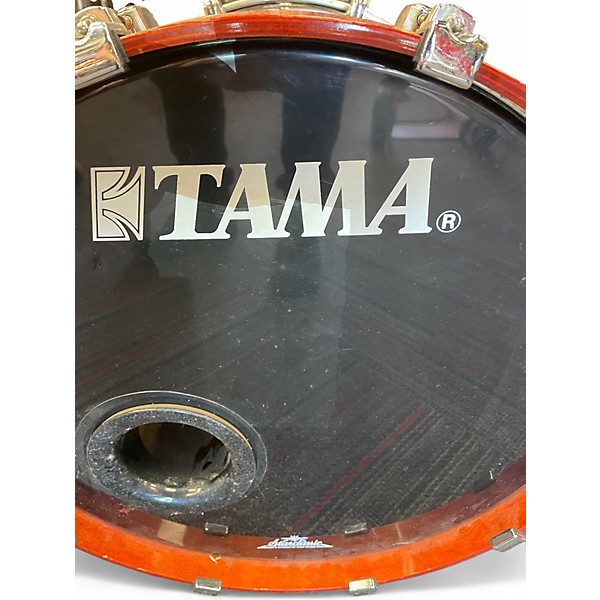 Used TAMA 5 Piece Starclassic red burst Drum Kit