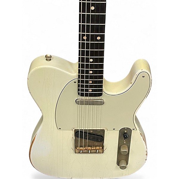 Used Bluesman Vintage telecaster coupe Antique Ivory Solid Body Electric Guitar