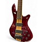 Used Schecter Guitar Research Elite 5 Diamond Series Red Electric Bass Guitar