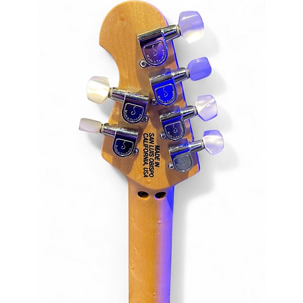 Used 2006 Ernie Ball Music Man Axis Translucent Blue Solid Body Electric Guitar