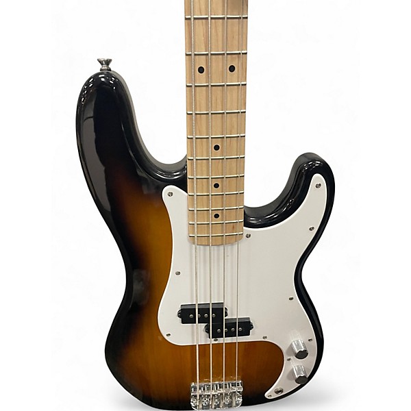 Used Squier Precision Bass 2 Color Sunburst Electric Bass Guitar