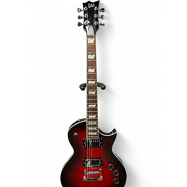 Used 2020s ESP LTD EC256 Crimson Red Burst Solid Body Electric Guitar
