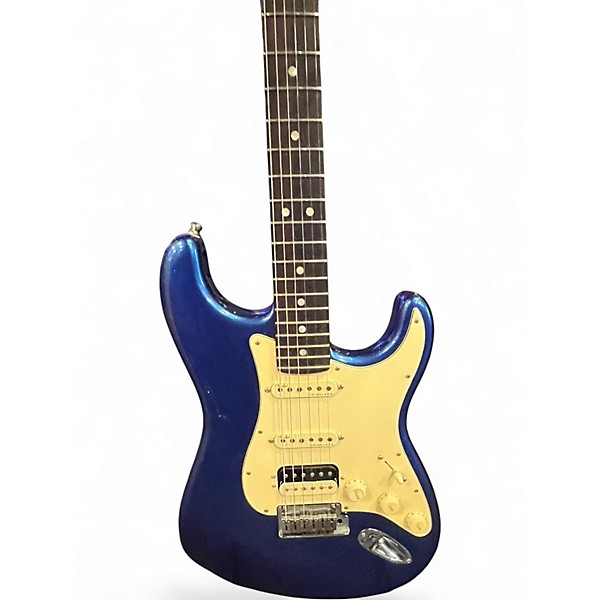 Used Fender American Ultra Stratocaster HSS BLUE Solid Body Electric Guitar