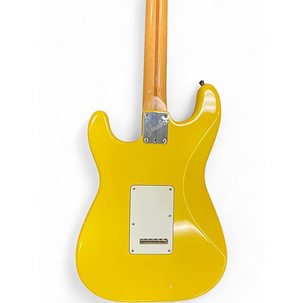 Used Fender Stratocaster Deluxe Graffiti Yellow Solid Body Electric Guitar