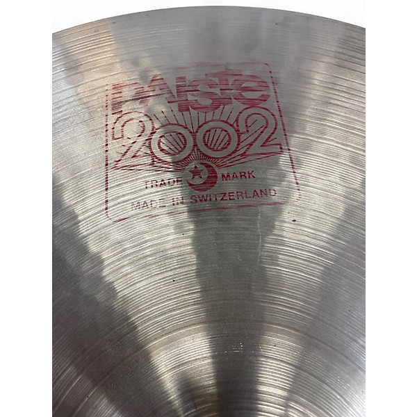 Used Paiste 19in 2002 Ride Cymbal