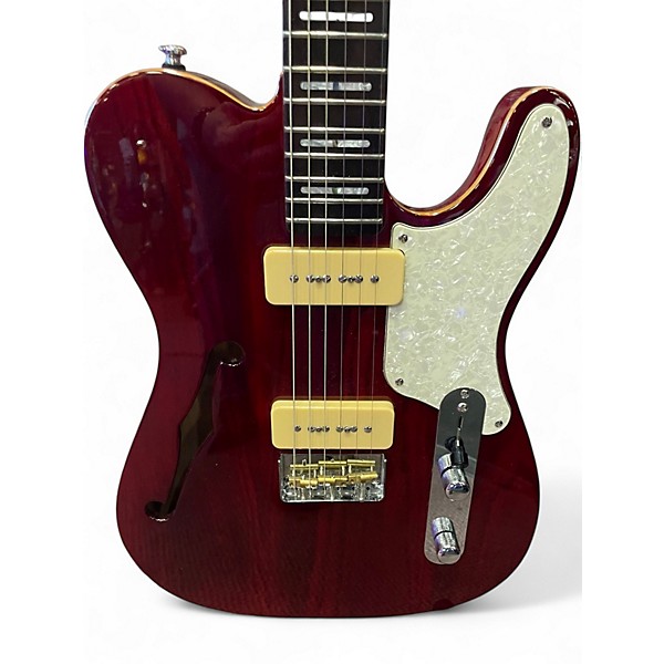 Used Sire Larry Carlton T7TM See Through Red Hollow Body Electric Guitar