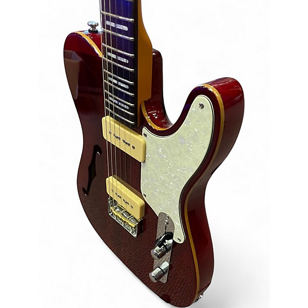 Used Sire Larry Carlton T7TM See Through Red Hollow Body Electric Guitar