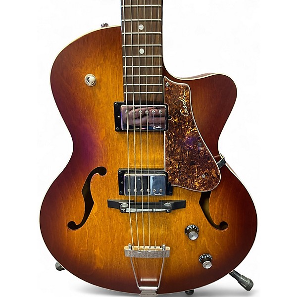 Used Godin 5th Avenue CW Kingpin II HB Cognac Burst Hollow Body Electric Guitar