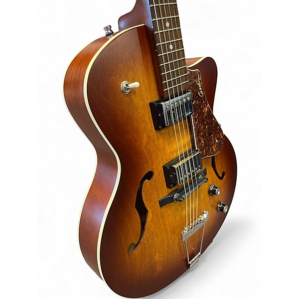 Used Godin 5th Avenue CW Kingpin II HB Cognac Burst Hollow Body Electric Guitar