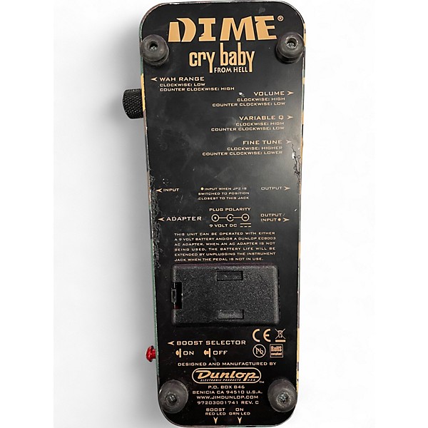 Used Dunlop CRY BABY FROM HELL DIME DB01 Effect Pedal