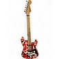 Used EVH Striped Series Frankie Electric Guitar Red with Black and Wh RED Solid Body Electric Guitar thumbnail