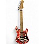 Used EVH Striped Series Frankie Electric Guitar Red with Black and Wh RED Solid Body Electric Guitar