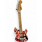 Used EVH Striped Series Frankie Electric Guitar Red with Black and Wh RED Solid Body Electric Guitar