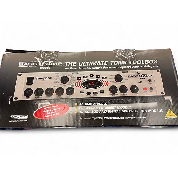 Used Behringer Bass V-AMP Pro Rack Bass Effect Pedal