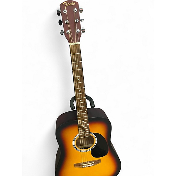 Used Fender FA-25 Tobacco Burst Acoustic Electric Guitar