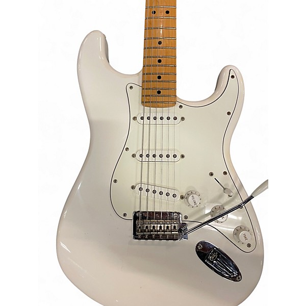 Used Fender Player Stratocaster Olympic White Solid Body Electric Guitar