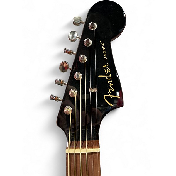 Used Fender Redondo Black Acoustic Electric Guitar