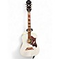 Used Epiphone DOVE White Acoustic Electric Guitar thumbnail