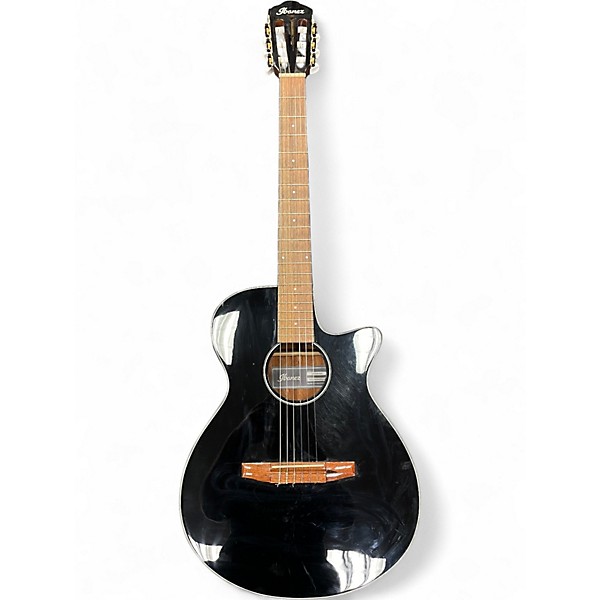 Used Ibanez AEG50N Black Classical Acoustic Electric Guitar