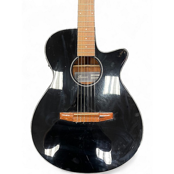 Used Ibanez AEG50N Black Classical Acoustic Electric Guitar