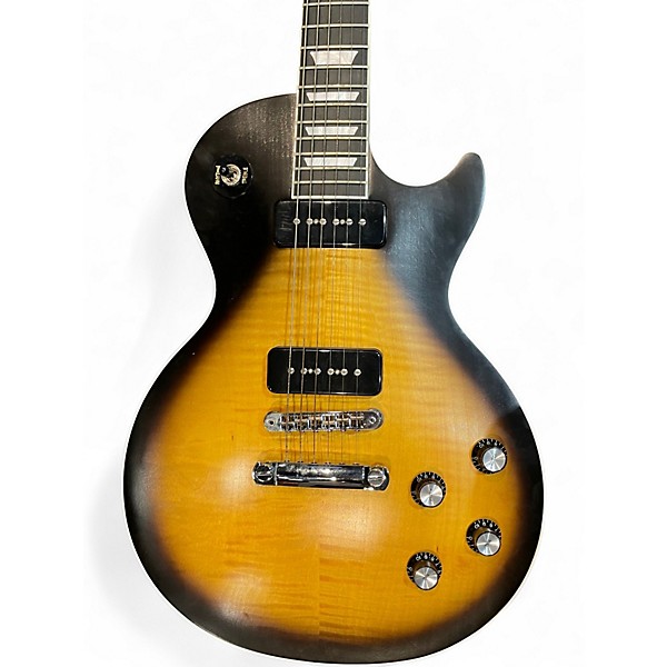 Used Gibson Les Paul Classic Player Plus 2 Color Sunburst Solid Body Electric Guitar