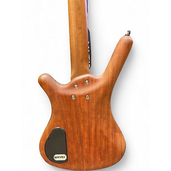 Used Warwick Pro Series Standard Corvette 4 String Walnut Electric Bass Guitar